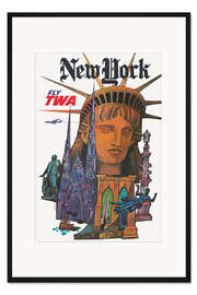 Gerahmter Kunstdruck Fly TWA, New York
