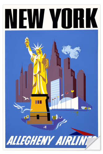 Wall sticker New York, Allegheny Airlines