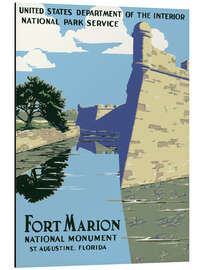 Magnettafel Fort Marion, St. Augustine, Florida, 1938