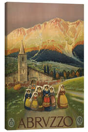 Obraz na płótnie Abruzzo, Italy - Vintage Travel Collection
