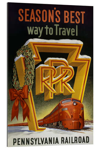 Galleritryck Seasons's Best Way to Travel, Pennsylvania Railroad