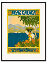 Gerahmter Kunstdruck Jamaica, the Gem of the Tropics