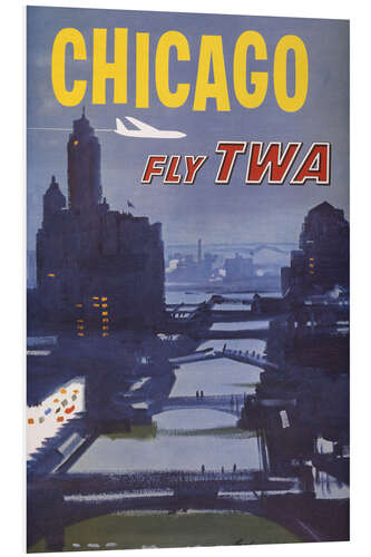 PVC-tavla Chicago Fly TWA