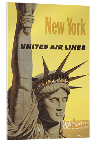 Cuadro de plexi-alu United Air Lines, New York