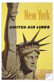 Vinilo para la pared United Air Lines, New York