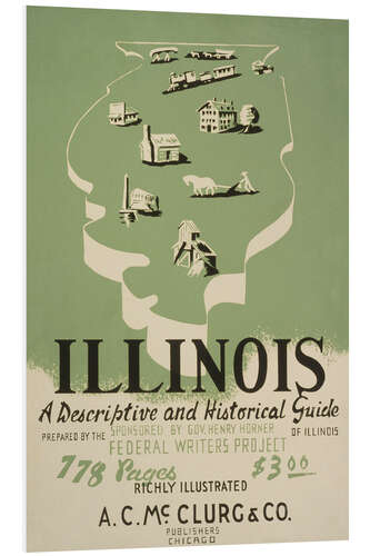 Foam board print Illinois, A Descriptive and Historical Guide