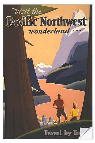 Wandsticker Visit the Pacific Northwest