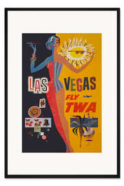 Gerahmter Kunstdruck Las Vegas, Fly TWA