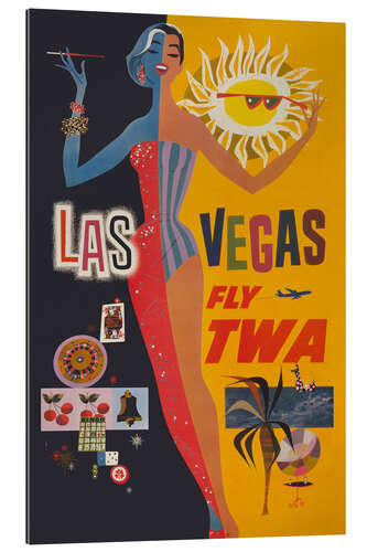 Gallery print Las Vegas, Fly TWA