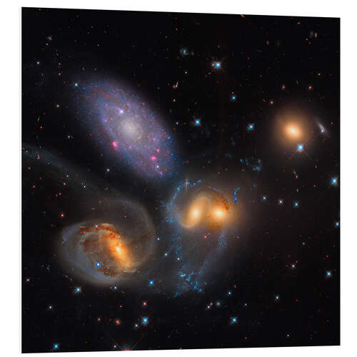 Quadro em PVC Stephan's Quintet, Pegasus Constellation