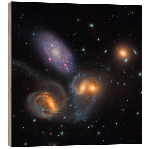 Stampa su legno Stephan's Quintet, Pegasus Constellation