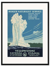 Gerahmter Kunstdruck Yellowstone Nationalpark