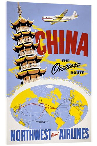 Akrylbilde China, the Overland Route