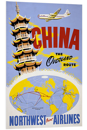 Tableau en PVC China, the Overland Route