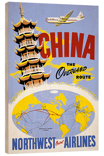 Holzbild China, the Overland Route