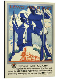 Tableau en aluminium Lewis and Clark, Northern Pacific