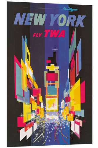 PVC-taulu New York Vintage Travel, 1956