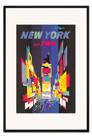 Gerahmter Kunstdruck New York Vintage Travel, 1956