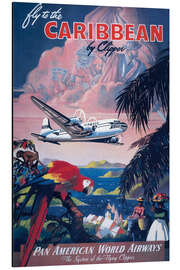 Magnettafel Caribbean Vintage Travel, 1935