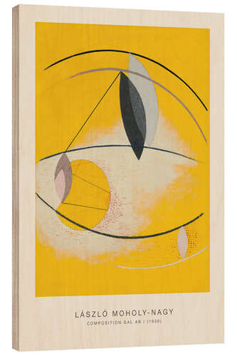 Tableau en bois Composition Gal Ab I, 1930