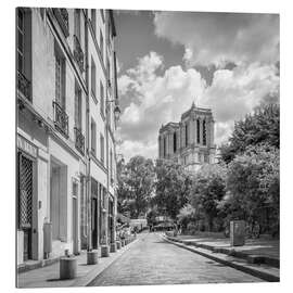 Quadro em plexi-alumínio Notre Dame de Paris Cathedral