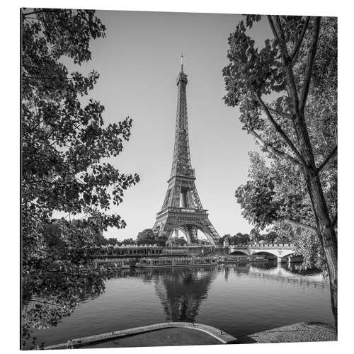 Cuadro de aluminio Eiffel Tower on the banks of the Seine