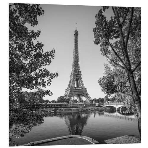 PVC-taulu Eiffel Tower on the banks of the Seine