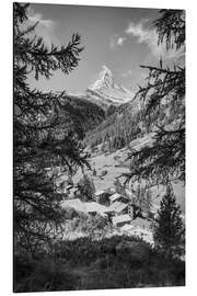 Cuadro de aluminio View of the Matterhorn, Zermatt, Switzerland