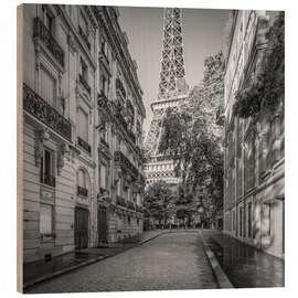 Trebilde Street View With the Eiffel Tower in the Background