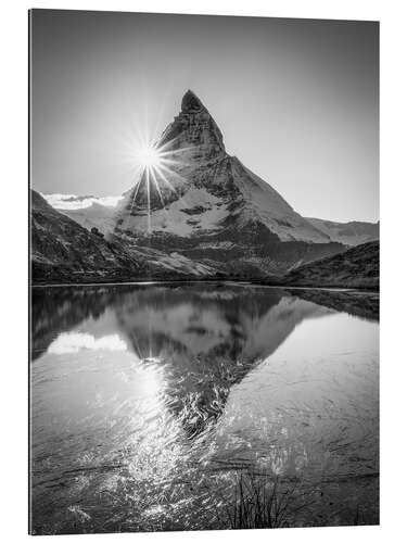 Gallery print Riffelsee with Matterhorn, Switzerland