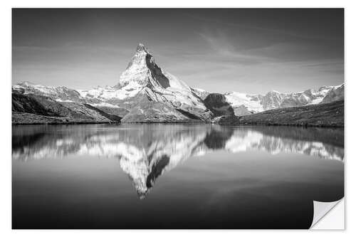 Wall sticker Matterhorn and Stellisee Near Zermatt