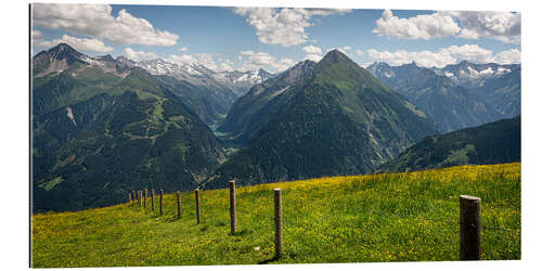 Gallery print Zillertal, view from Penkenjoch