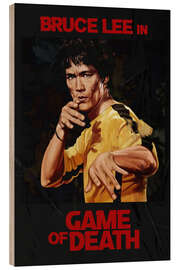 Tableau en bois Bruce Lee in Game Of Death