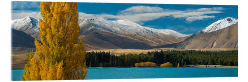 Obraz na szkle akrylowym Fall Scene on Lake Tekapo on the South Island of New Zealand