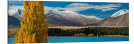 Alubild Herbstszene am Lake Tekapo auf der Südinsel Neuseelands
