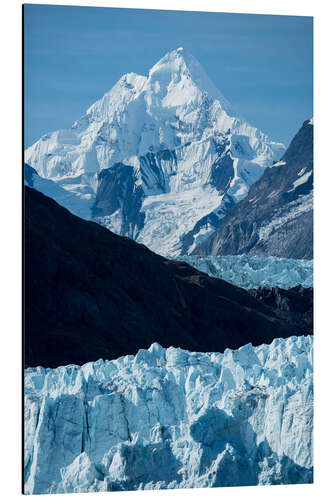 Aluminiumtavla Margerie Glacier on a sunny day in Glacier Bay National Park