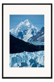 Gerahmter Kunstdruck Margerie Glacier an einem sonnigen Tag im Glacier Bay National Park