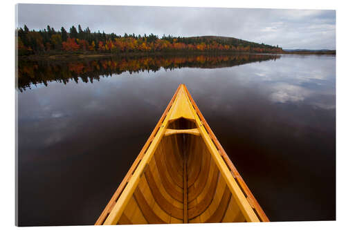 Obraz na szkle akrylowym Canoe and Autumn Seascape