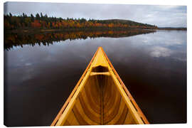 Canvas print Canoe and Autumn Seascape