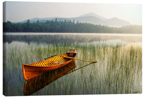 Canvas print Adirondack Guide Boat in Adirondack Park, New York, USA