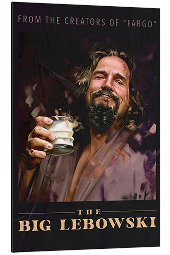 Tableau en aluminium The Dude - The Big Lebowski