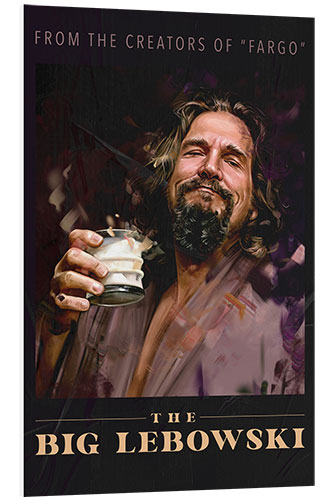 Foam board print The Dude - The Big Lebowski