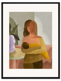 Gerahmter Kunstdruck Die starke Mutter