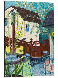 Magnettafel Backyard Tulips