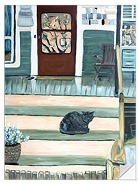 Selvklæbende plakat Afternoon On the Porch