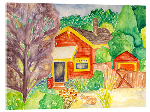 Acrylglas print Red House