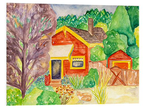 Foam board print Red House