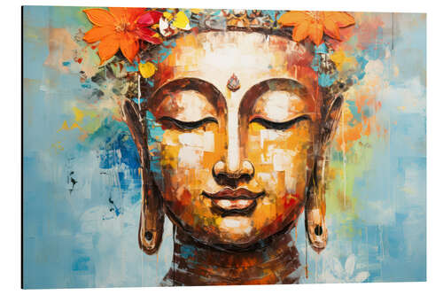 Aluminium print Buddhist Meditation