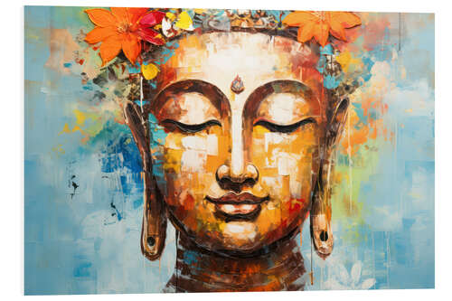 Foam board print Buddhist Meditation