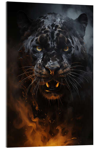 Akrylbillede Panther Roar